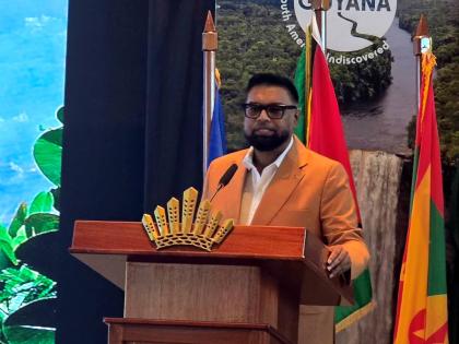 Photo by Janet Silvera 
Guyana President Dr Mohamed Irfaan Ali.