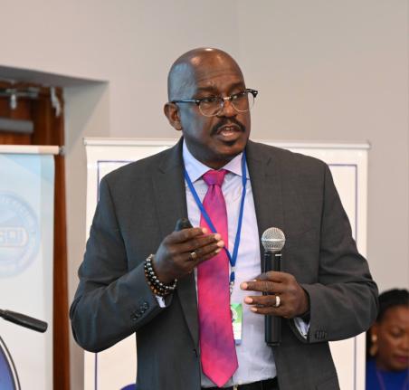 Dr Patrick Antoine, chief executive officer and technical director, Caribbean Private Sector Organization (CPSO), addresses the audience during a joint CPSO and Private Sector Organisation of Jamaica Business Breakfast Forum in St James last July. 