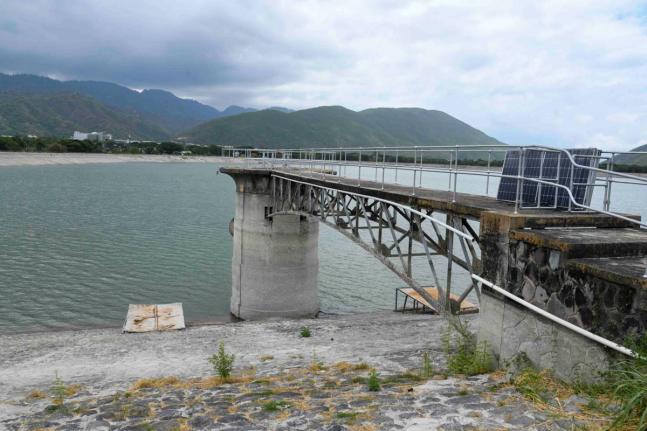 In this August photo, low water level is seen in Mona Reservoir.