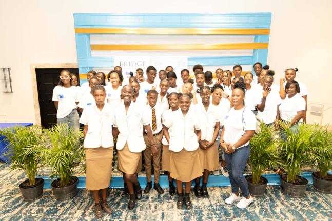 Some of the more than 300 young people who participated in the MultiCare Youth Foundation series of empowerment and development activities under the European Union-sponsored BRIDGE Project, at the graduation and close out ceremony, held at The Jamaica Pega