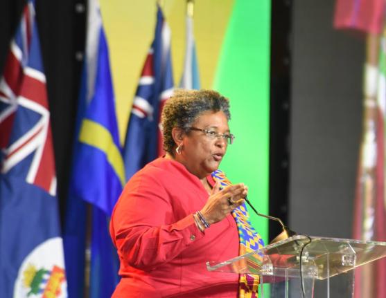 Mia Mottley, prime minister of Barbados. 