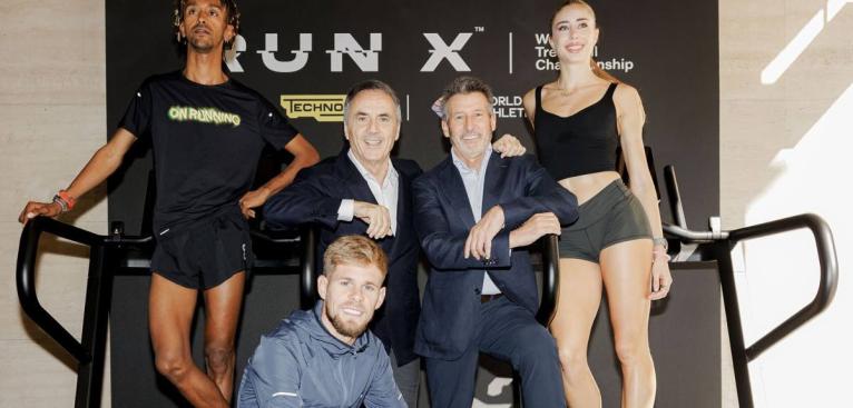 From left: Yeman Crippa, Jimmy Gressier, Nerio Alessandri, Sebastian Coe, and Gaia Sabbatini.