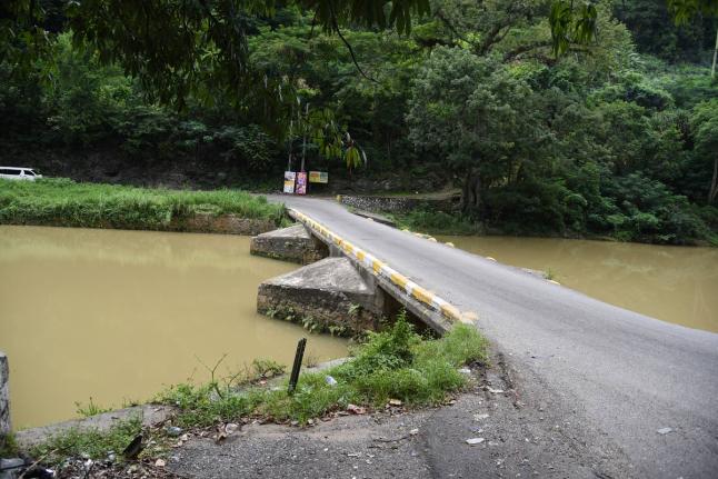 Flat Bridge in the Bog Walk Gorge, St Catherine.