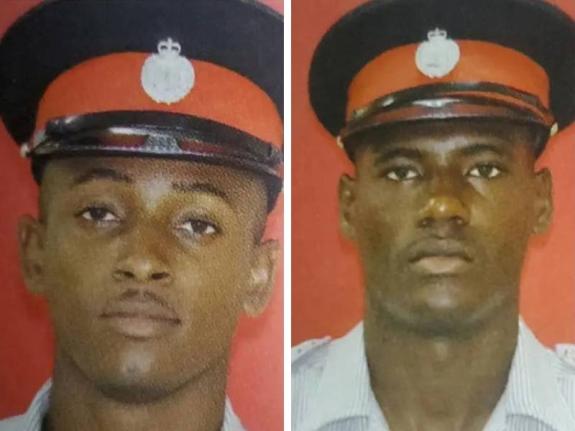 Charles Stewart (left) and Jemarey Gordon.