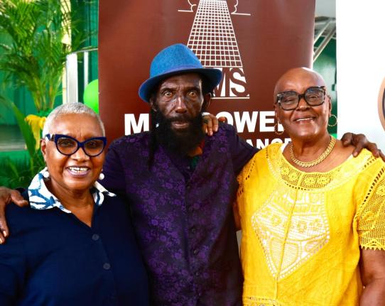 From left: Marva Bernard, OD, Carl Bradshaw, OD, and  Dr Audrey Stewart Hinchcliffe, CD, three outstanding past students of Excelsior High who will be  honoured at this year’s 22nd staging of the Wesley Powell-Benjamin track and field meet on Saturday, D