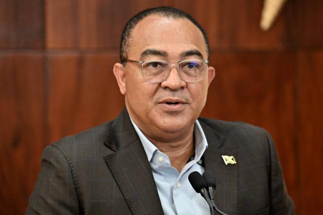 Dr Christopher Tufton, minister of health and wellness. 