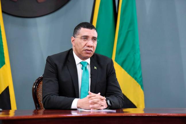 Prime Minister Dr Andrew Holness.