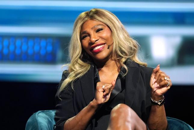 Tennis legend Serena Williams speaks at the America Business Forum in Miami on November 6.