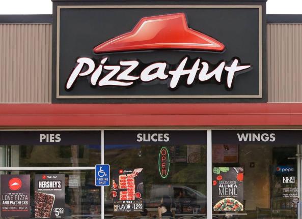 
In this July 9, 2025 photo, a Pizza Hut is seen in Taunton, Massachusetts.