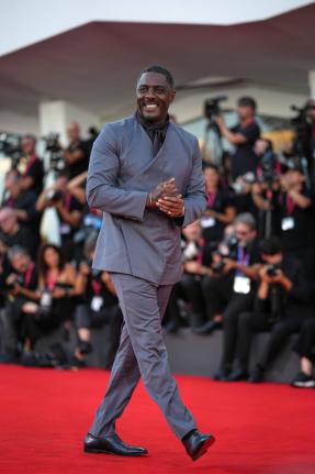 Idris Elba poses for photographers at the red carpet for the film ‘A House of Dynamite’ during the Venice Film Festival in Venice, Italy, on September 2. He is the latest star to have his waxwork rolled out at the London Wax Museum, Madame Tussauds.