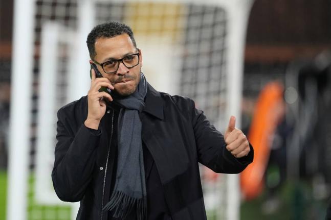 Chelsea’s head coach Liam Rosenior gestures before the English Premier League football match against Fulham on January 7.