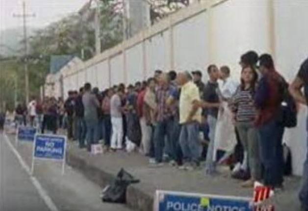 Venezuelan nationals seeking to get registered in Trinidad in 2019. 