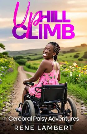 Cover of book - ‘Uphill Climb - Cerebral Palsy Adventures’.