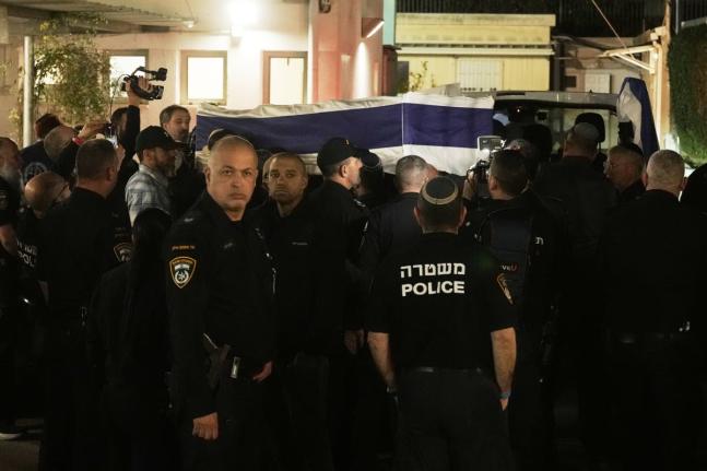 The coffin with remains of Israeli hostage Ran Gvili, last to be recovered from Gaza, arrives to the Abu Kabir Forensic Institute in Tel Aviv, Israel on January 26, 2026. 