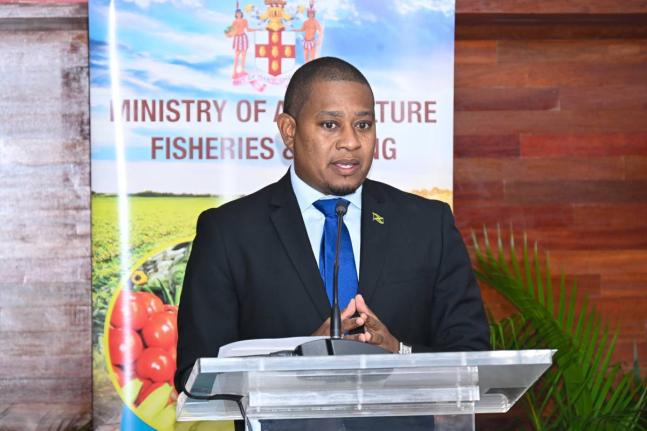 Minister of Agriculture, Fisheries and Mining, Floyd Green.