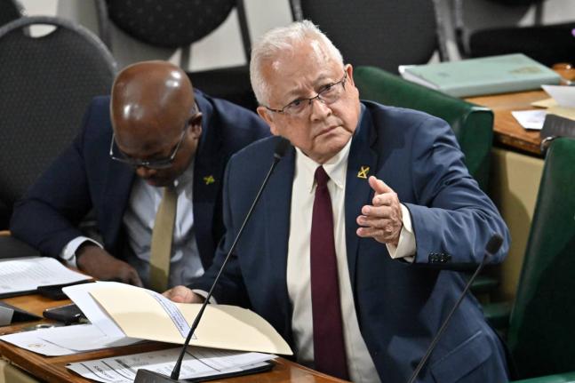 Delroy Chuck, minister of justice. 