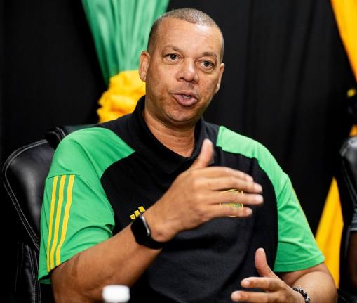 Reggae Girlz head coach Hubert Busby Jr.