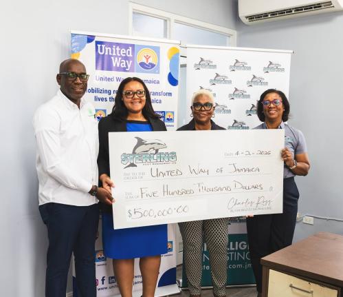 Sterling Asset Management (SAM) has donated J$500,000 to United Way of Jamaica to support farmers and fisherfolk whose livelihoods were disrupted by Hurricane Melissa, in a targeted intervention aimed at helping to restore stability within the agricultural