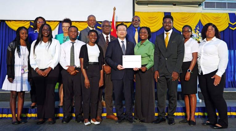 Eight Northern Caribbean University (NCU) students recently received scholarships valued at $200,000 each from Chinese Ambassador, His Excellency, Ambassador Wang Jinfeng. The students are enrolled in Science, Technology, Engineering and Mathematics (STEM)