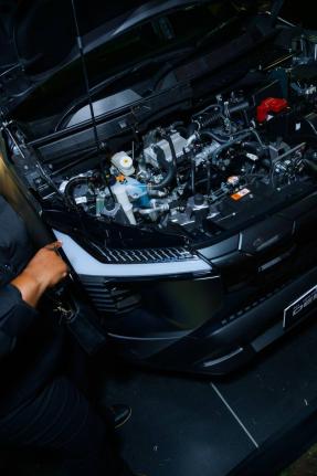 The 1.5L turbocharged engine of the Mitsubishi Destinator. 