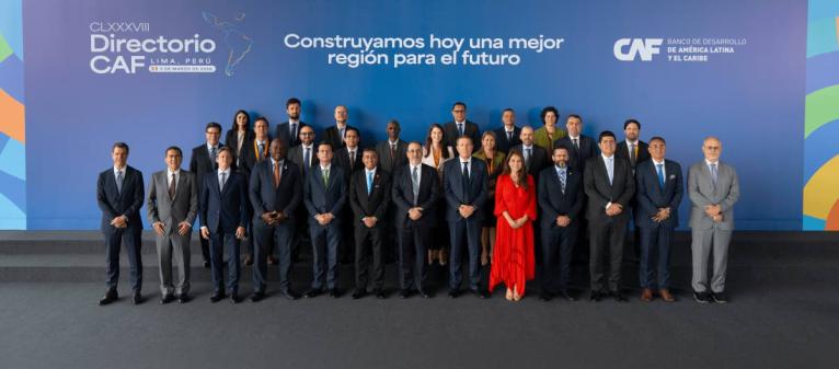  Contributed
The board of directors of the Development Bank of Latin America and the Caribbean (CAF) during a recent meeting in Lima, Peru, where the CAF board approved the incorporation of St Vincent and the Grenadines as its newest shareholder country, a