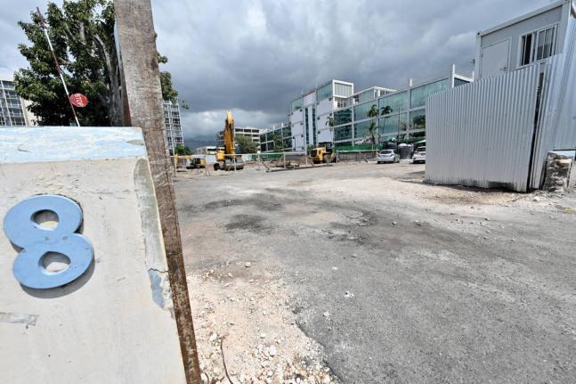 
Grounds cleared for construction at 8 Trafalgar Road in New Kingston on Monday, March 2, 2026.