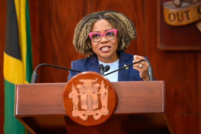 Minister of Education, Skills, Youth and Information, Senator Dr Dana Morris Dixon.