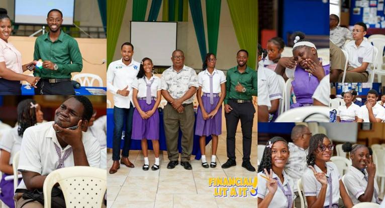 NAJHSCCU team members in an interactive financial literacy session at Pentab High & Evening Institute on April 23, empowering youths on financial literacy.