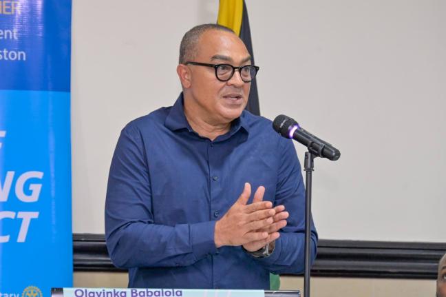 Minister of Health and Wellness, Dr Christopher Tufton, addressing a recent forum on Maternal and Child Health hosted by the Rotary Club of Kingston at the Jamaica Pegasus Hotel in New Kingston.