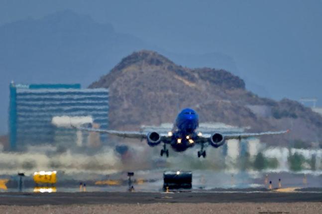 On the hottest days, thinner air can make it harder for aircraft to get off the ground safely. Airlines may have to lighten the load by removing passengers or cargo, or carrying less fuel.