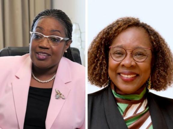 Angela Rose-Howell (left) and Beverley Johnson-Green