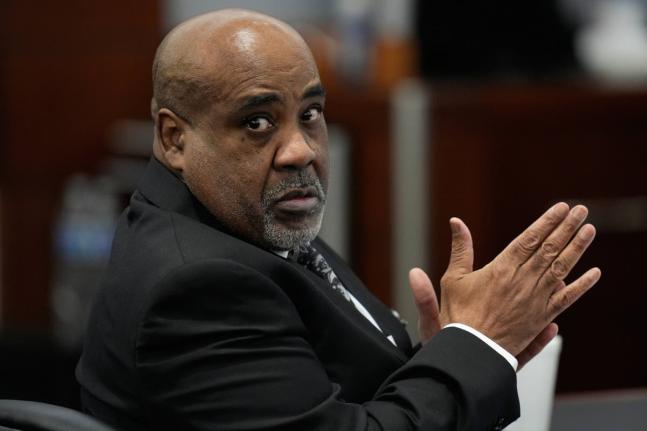 Duane Davis in court for his trial related to the 1996 killing of rapper Tupac Shakur, at the Clark County District Court Regional Justice Center in Las Vegas, on Tuesday