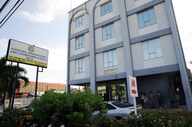 The Passport and Immigration Citizenship Agency (PICA) office on Constant Spring Road, St Andrew.