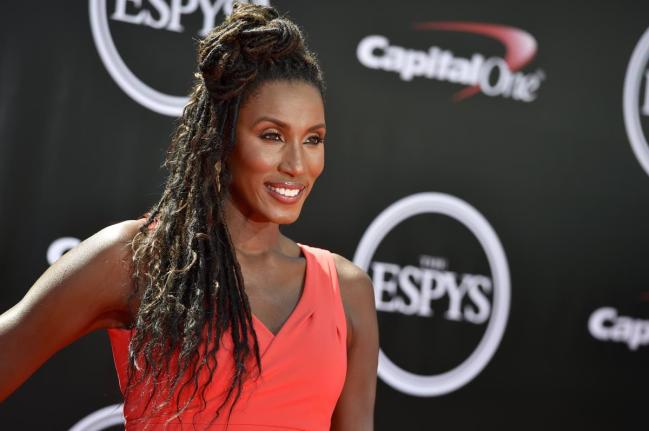 Former WNBA player Lisa Leslie arrives at the ESPY Awards at the Microsoft Theater, July 13, 2016, in Los Angeles. 
