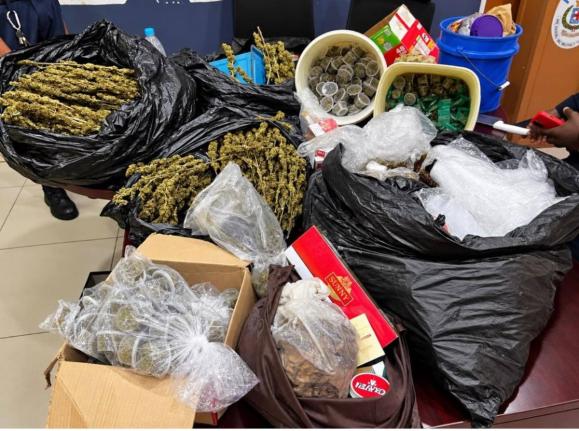 Ganja seized by the police during an operation in St Andrew on October 2, 2026.
