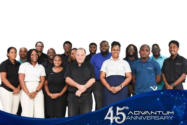 Members of the ADVANTUM team mark the Jamaican technology company’s 45th anniversary and its continued journey of innovation.
