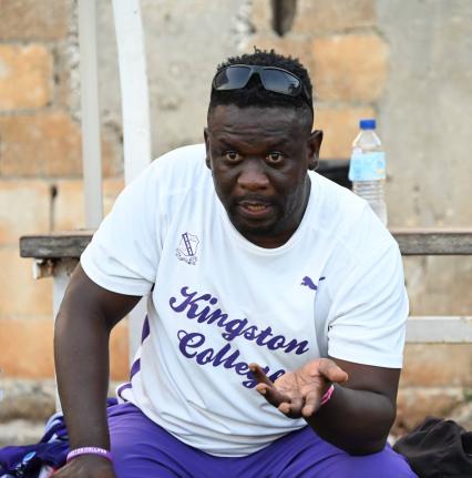 Kingston College’s coach Jermaine Miller