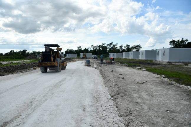 Work continues on the construction of container homes in Shrewsbury, Westmoreland, where 50 units are to be built. Twenty units have already been completed.