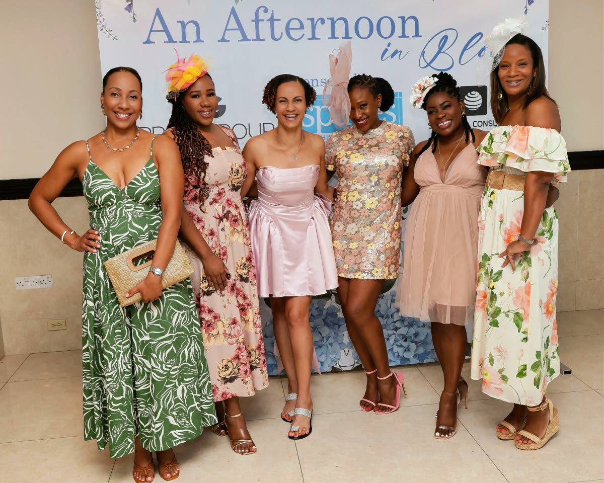 Women of RCTNH (from left) Dr Tiffany Hunter, Club President- Franchesca Francis, Thriecia Tyndale, Past President- Dr Suzanne McDonald Fowles, Immediate Past President- Debra-Ann Matthews, and Past President and coordinator of the tea party dubbed ‘An A