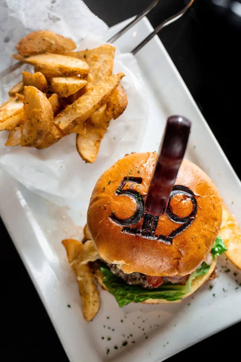 The 519 Cuddy burger, named after the legend himself, Sir Courtney Walsh.