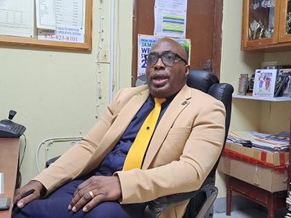 Leighton Johnson, the principal of Muschett High School in Trelawny.