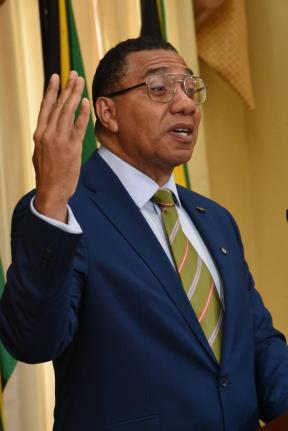 Prime Minister Dr Andrew Holness